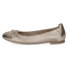 Pantofi Piele Naturala Kendra PLATIN METAL - Caprice