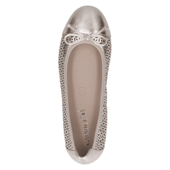 Pantofi Piele Naturala Kendra PLATIN METAL - Caprice