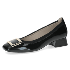 Pantofi Piele Naturala Evita BLACK NAPLAK- Caprice