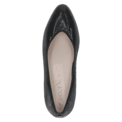 Pantofi Piele Naturala Tatiana Reptile Black - Caprice