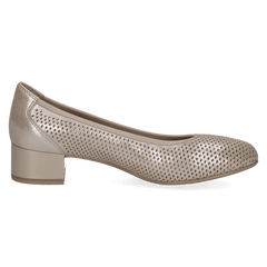Pantofi Piele Naturala Mojo Light Gold - Caprice
