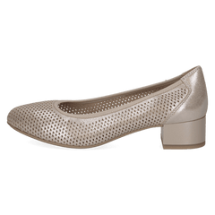 Pantofi Piele Naturala Mojo Light Gold - Caprice