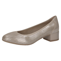 Pantofi Piele Naturala Mojo Light Gold - Caprice