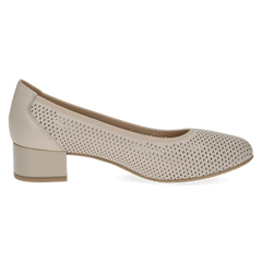 Pantofi Piele Naturala Mojo CREAM NAPPA- Caprice