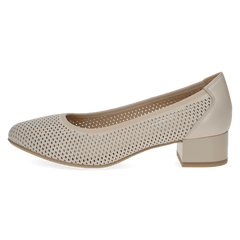 Pantofi Piele Naturala Mojo CREAM NAPPA- Caprice