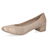 Pantofi Piele Naturala Ingrid BEIGE COMB- Caprice