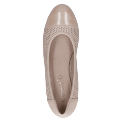 Pantofi Piele Naturala Ingrid BEIGE COMB- Caprice