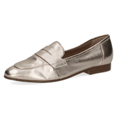 Pantofi Piele Naturala Evia Light Gold Metal - Caprice
