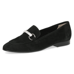 Pantofi Piele Naturala Evia Acc BLACK SUEDE - Caprice