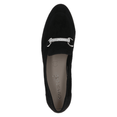 Pantofi Piele Naturala Evia Acc BLACK SUEDE - Caprice