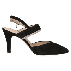 Pantofi Piele Naturala Effie Black Suede- Caprice