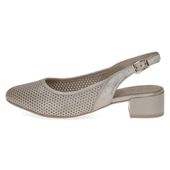 Pantofi Piele Naturala Mojo D Light Gold - Caprice