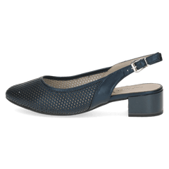 Pantofi Piele Naturala Mojo D NAVY PERLATO - Caprice