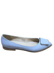 Balerini Piele Naturala Dolly249 ACC3 Blue - Dolly Shoes