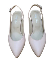 Pantofi Piele Naturala Alma Nude Roze - Dolly Shoes