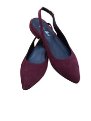 Balerini Piele Naturala PS64 Merlot Suede - Dolly shoes