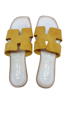 Papuci Piele Naturala Lux Crosta Gold Bellini