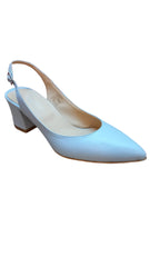 Pantofi Piele Naturala Alma Ice Bleu Dolly Shoes