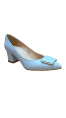 Pantofi Piele Naturala Nicol Ice Bleu - Dolly Shoes