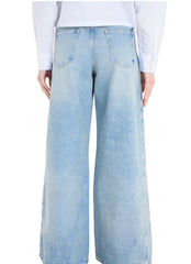 Blugi Wide Leg Panel Denim Karl Lagerfeld