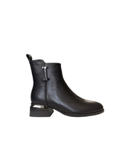 Ghete Piele Naturala P111-654 Black - Betina Scarpe