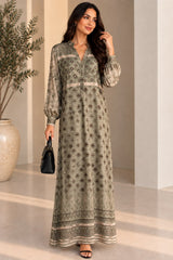 Rochie Lunga Wu Side 26261 Imprimeu