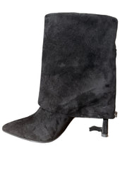 Ghete Piele Naturala M1887-L4358R-1 Black - Betina Scarpe