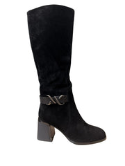Ghete Piele Naturala P1307-L306 Black - Betina Scarpe