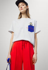 Tricou Disney Pocket Logo White - Karl Lagerfeld