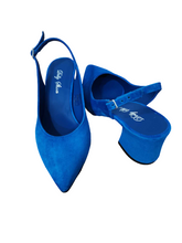 Pantofi Piele Naturala Alma Royal Blu - Dolly Shoes