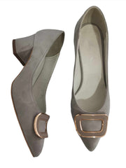 Pantofi Piele Naturala Nicole Grej