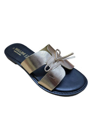 Papuci Piele Naturala Fiocco Lame Rame Bellini