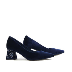 Pantofi De Catifea Cu Toc BM71105 Menbur