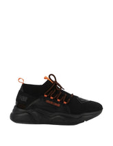 Sneakers Black Contrast Logo Strap - Roberto Cavalli