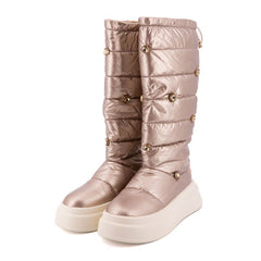 Ghete Zapada Solo Soprani Couture Frey Nylon Cystals Gold