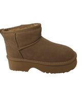 Ghete Piele Naturala Tip UGG 1274 Crosta Camel - Energy