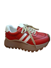 Sneakers Piele Naturala Feeling 25110 Red