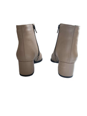 Botine Piele Naturala Savina Taupe Box