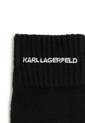 Mănuși Dama Karl Lagerfeld Essential Logo Black