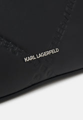 Geanta SKUARE POUCH EMBOSSED Black Karl Lagerfeld