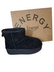 Ghete Piele Naturala Tip UGG  Black - Energy
