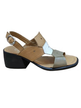 Sandale Piele Naturala Magda Havan-Olive-White