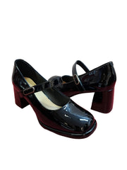 Pantofi Piele Naturala Feeling 91295 Black Patent