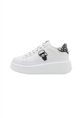 Sneakers Piele ANAKAPRI Ikonic Stud Tab White Karl Lagerfeld