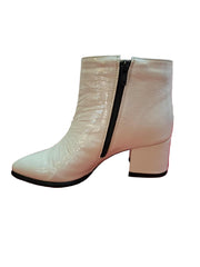 Botine Piele Naturala Savina Bej Naplac- Dolly Shoes