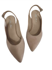 Pantofi Piele Naturala Alma Bej - Dolly Shoes