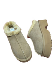 Sabot Piele Naturala Tip UGG 1273 Camel - Energy