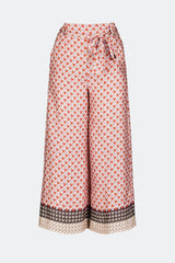 Pantaloni culotte cu aspect satinat, Multicolor - Liu Jo