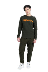 Bluza sport cu logo olive - Superdry