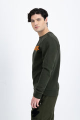 Bluza sport cu logo olive - Superdry